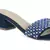 Block Heeled Slides in Suede with Beaded Straps in Blue
