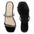 Classic Embellished Flat Slides in Black