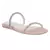 Classic Embellished Flat Slides in Blush