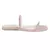 Classic Embellished Flat Slides in Blush