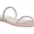 Classic Embellished Flat Slides in Blush