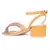 Handcrafted Studded Block Heeled Sandals in Mustard