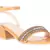Handcrafted Studded Block Heeled Sandals in Mustard