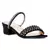 Handcrafted Embellished Sandals in Black