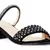 Handcrafted Embellished Sandals in Black
