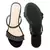 Handcrafted Embellished Sandals in Black