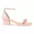 Blush Crystal Lined Slingback Block Heel Sandal