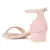 Blush Crystal Lined Slingback Block Heel Sandal