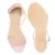 Blush Crystal Lined Slingback Block Heel Sandal