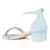 Blue Crystal Lined Slingback Block Heel Sandal