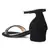 Black Crystal Lined Slingback Block Heel Sandal
