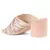 Pink Embellished Handcrafted Block Heeled Sandals