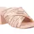 Pink Embellished Handcrafted Block Heeled Sandals