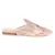 Pink Satin Embellished Handcrafted Mules