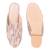 Pink Satin Embellished Handcrafted Mules