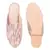 Pink Satin Embellished Handcrafted Mules