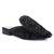 Black Sequin Embellished Handcrafted Mules