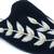 Black Leaf Embroidered Velvet Mules