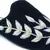 Black Leaf Embroidered Velvet Mules