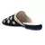 Black Butta Embroidered Velvet Mules