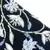 Black Embroidered Floral Velvet Mules