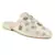 Beige Butta Embroidered Mules