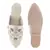 Beige Butta Embroidered Mules