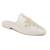 Beige Embroidered Patch Mules