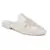Beige Embroidered Patch Mules