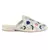 Beige Floral Embroidered Mules