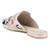 Beige Floral Embroidered Mules