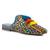 Colorful Handwoven Flat Mules With Tassels