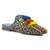 Colorful Handwoven Flat Mules With Tassels