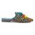 Colorful Handwoven Flat Mules With Tassels