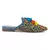 Colorful Handwoven Flat Mules With Tassels