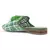 Green Woven Flat Mules With Tassels