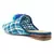 Blue Woven Flat Mules With Tassels