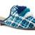 Blue Woven Flat Mules With Tassels