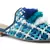 Blue Woven Flat Mules With Tassels