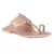 Handcrafted Rose Gold Cut Work Kolhapuri Flats