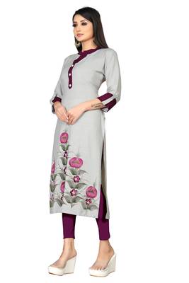 white  stitched Cotton Kurti 3