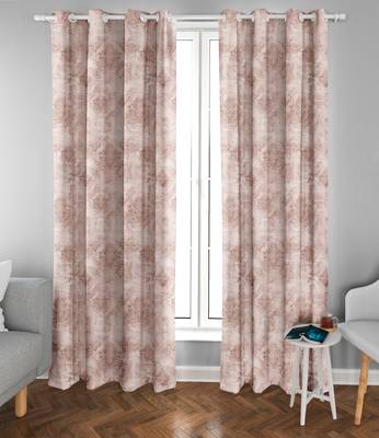 Beige Polyester Digtal Printed Curtain 2