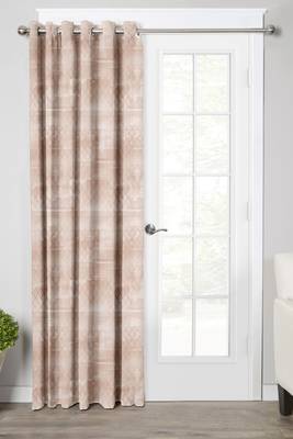 Beige Polyester Digtal Printed Curtain 1