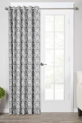 Grey Polyester Digtal Printed Curtain 1