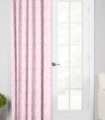 Baby Pink Polyester Digtal Printed Curtain