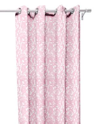 Baby Pink Polyester Digtal Printed Curtain 3
