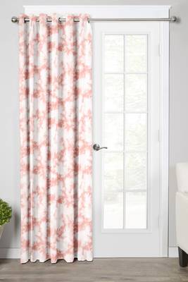 Peach Polyester Digtal Printed Curtain 1