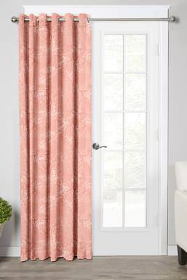 Light Orange Polyester Digtal Printed Curtain 1