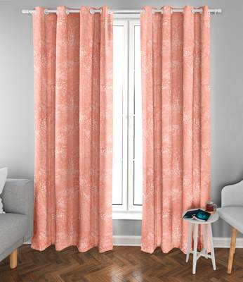 Light Orange Polyester Digtal Printed Curtain 2