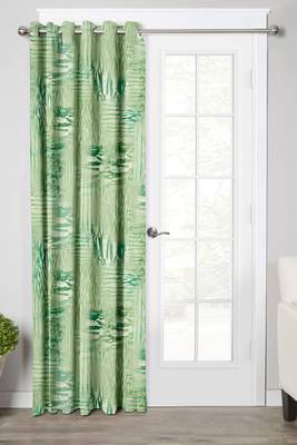 Green Polyester Digtal Printed Curtain 1